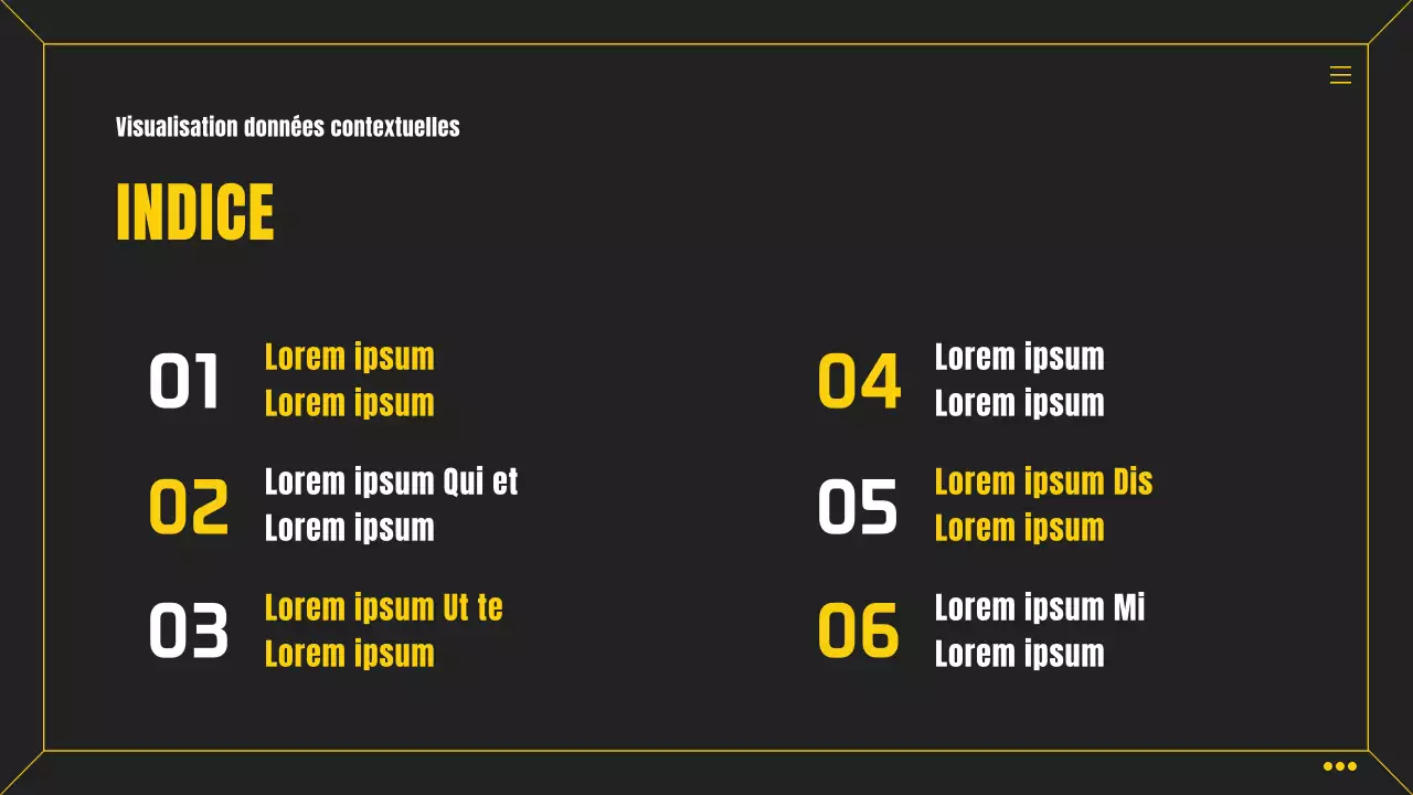 Carte de pointage d'entreprise infographique simple en noir et jaune