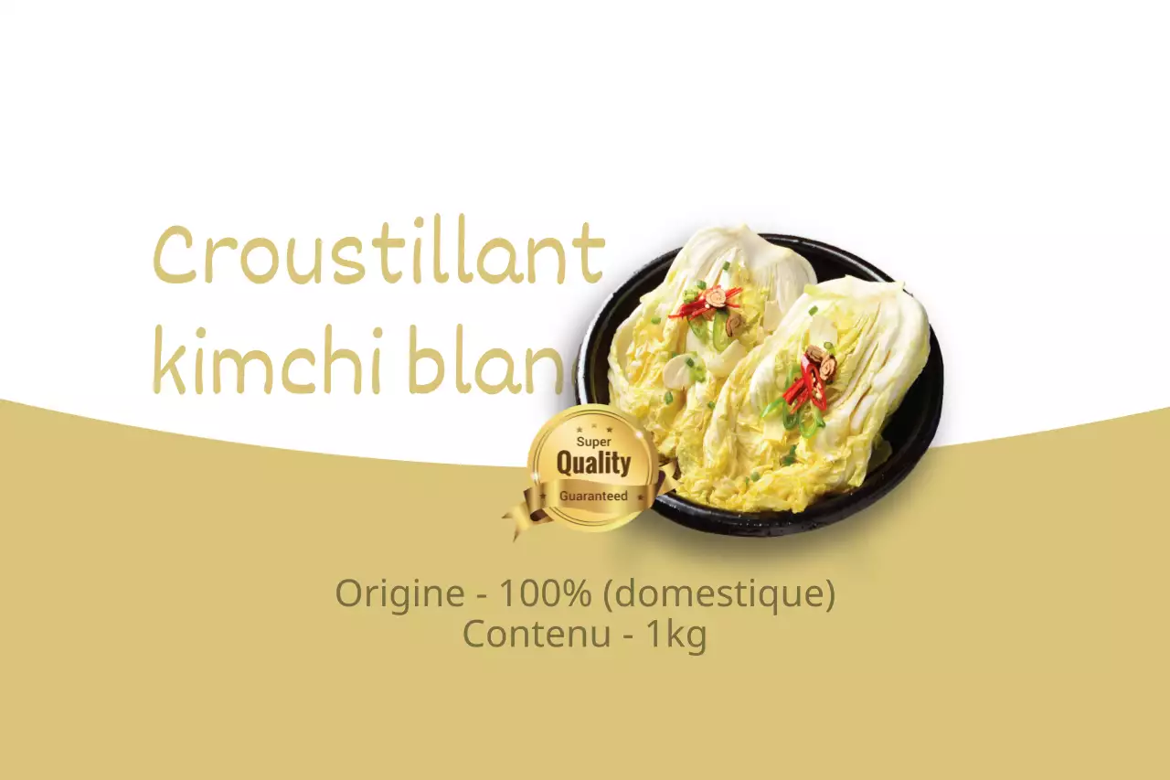 Kimchi blanc croustillant