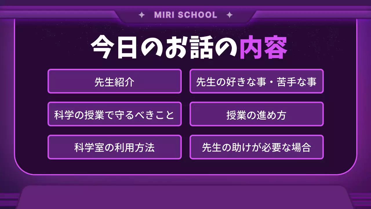 紫 ポップ 科学教室 プレゼンテーション