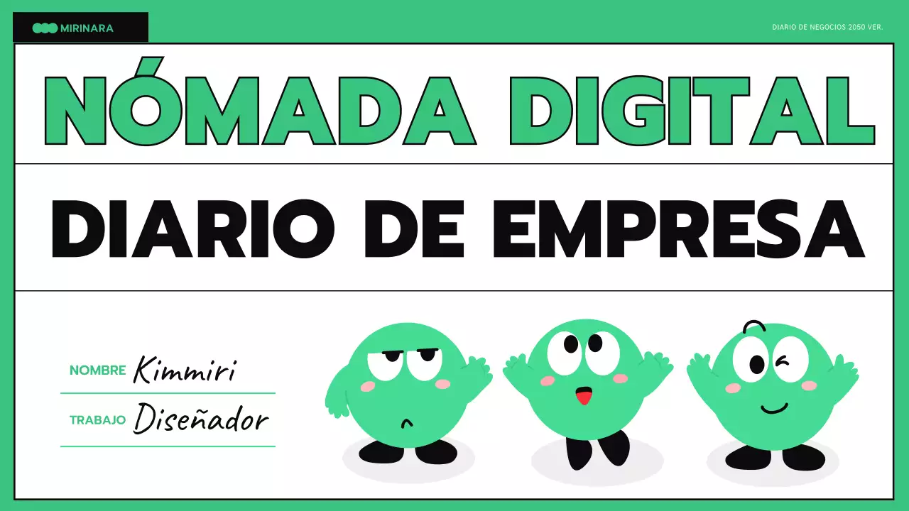 Business GoodNotes con líneas negras color menta