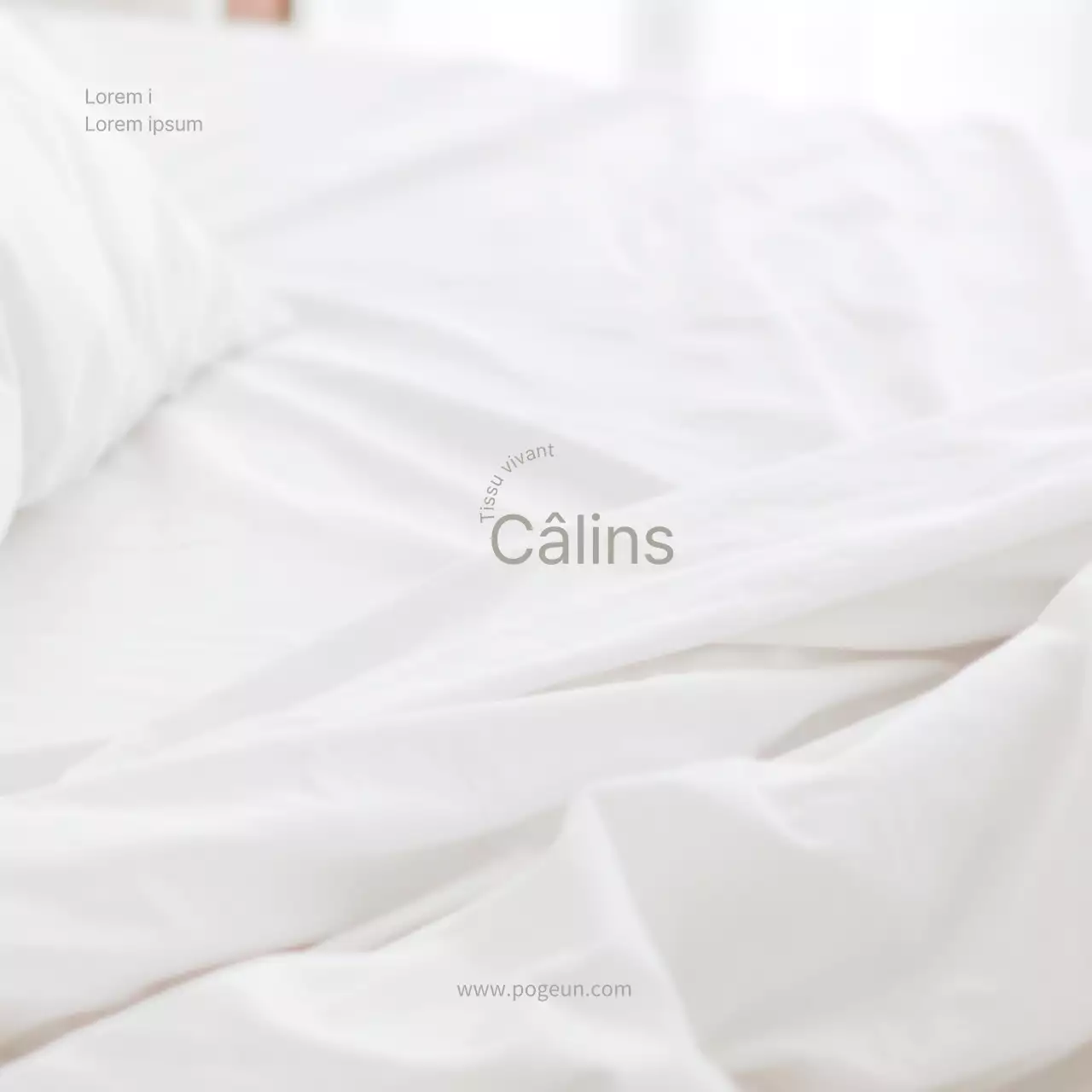 Carte postale promotionnelle de la literie blanche