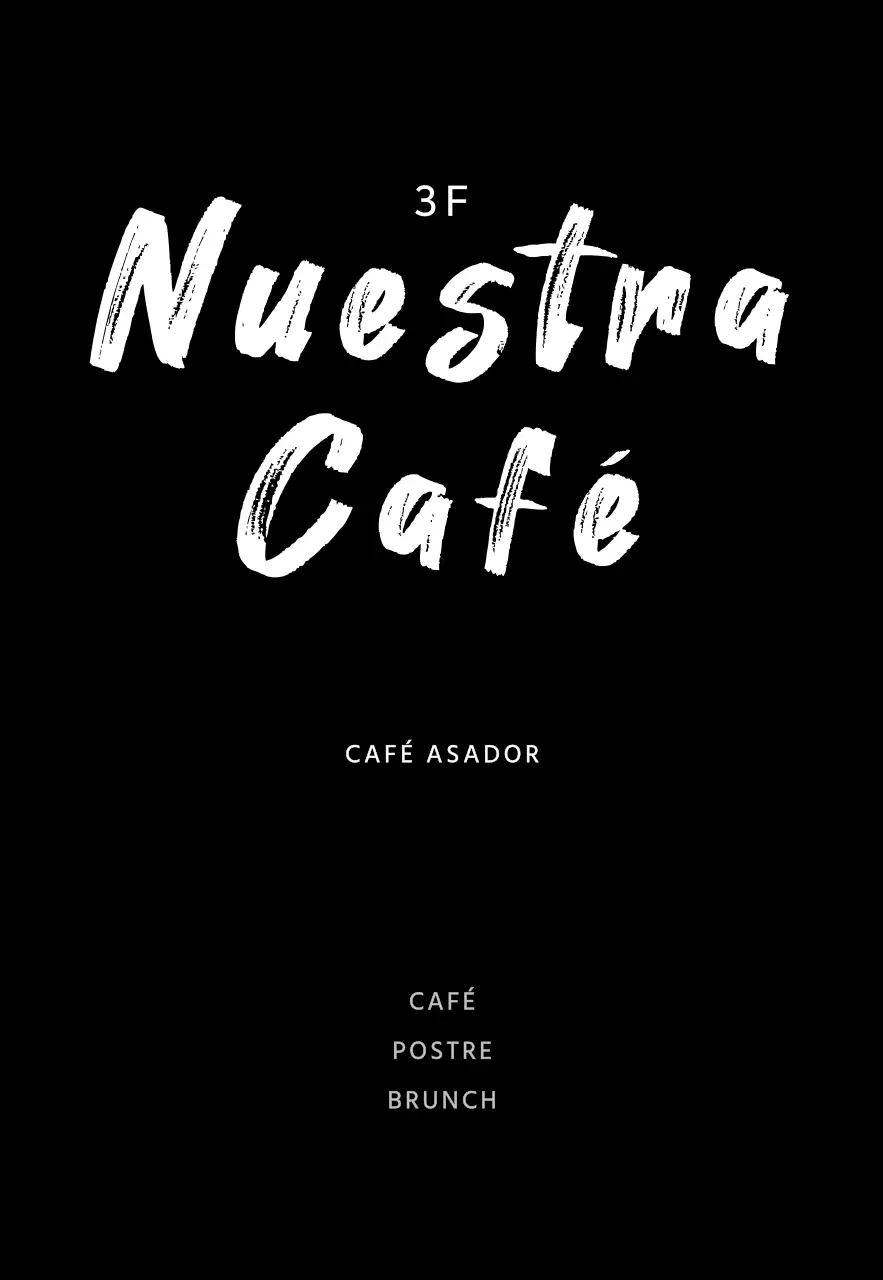 Logotipo sencillo negro para cafetería