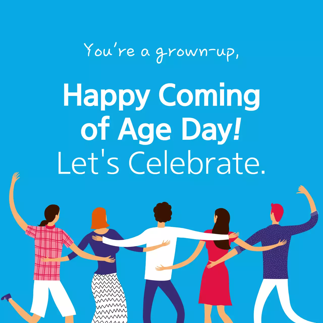 青 ポップ 成人の日 ポスター Instagram カルーセル