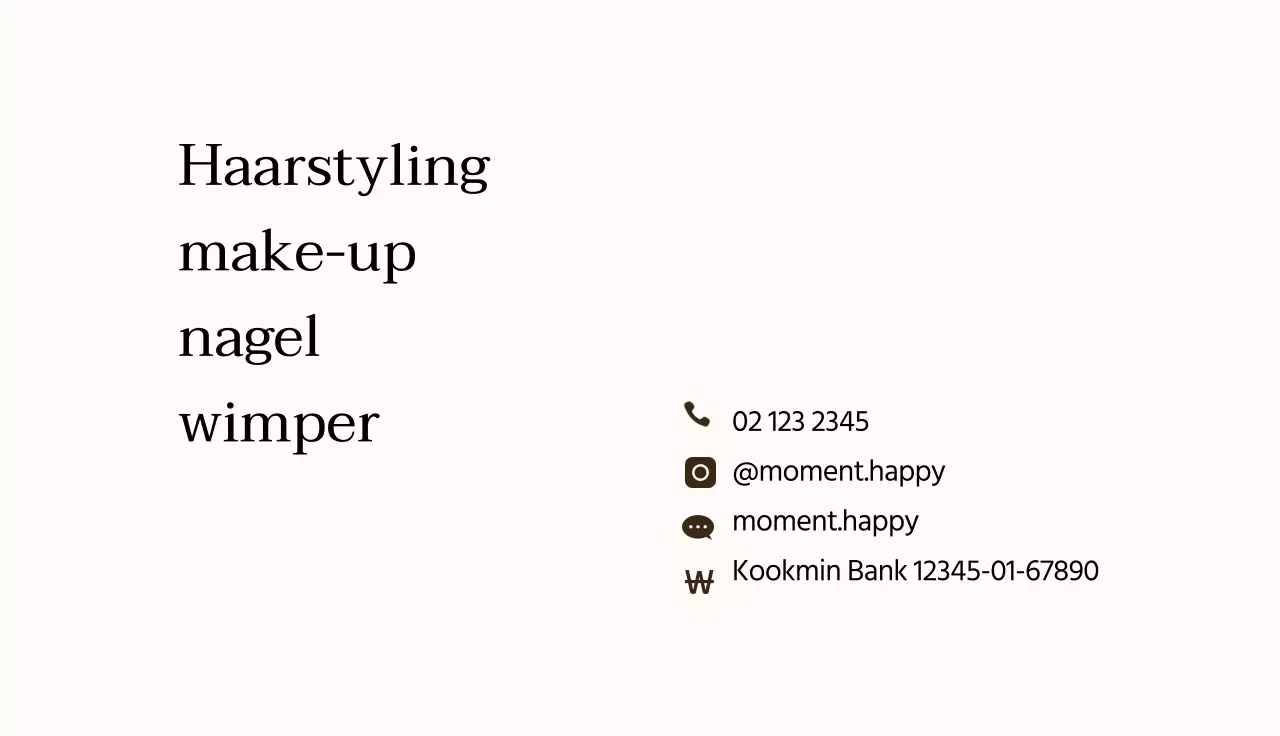 Mauve ivoor eenvoudige belettering schoonheid