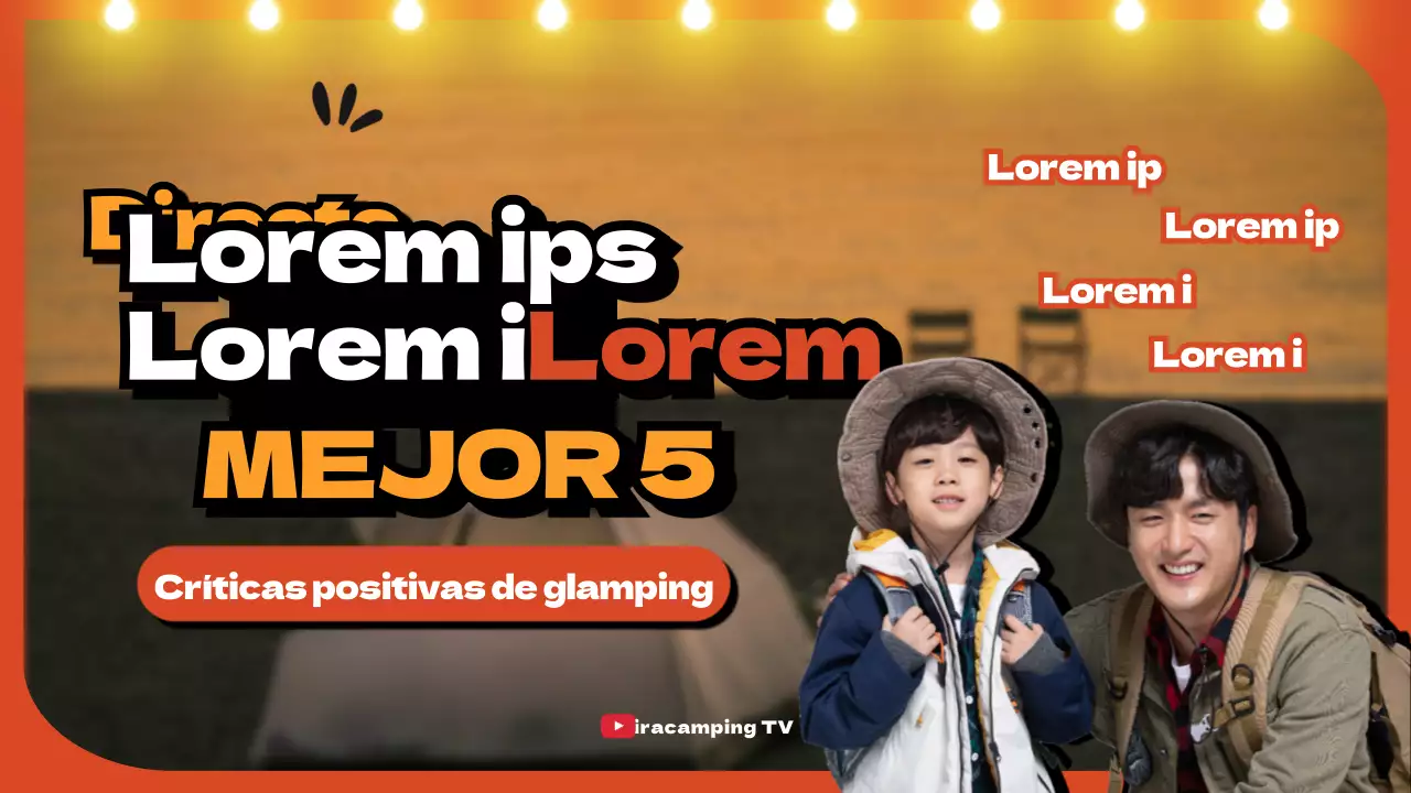YouTube thumbnail of orange camping reviews