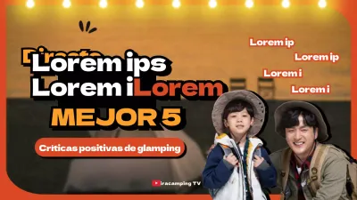 YouTube thumbnail of orange camping reviews