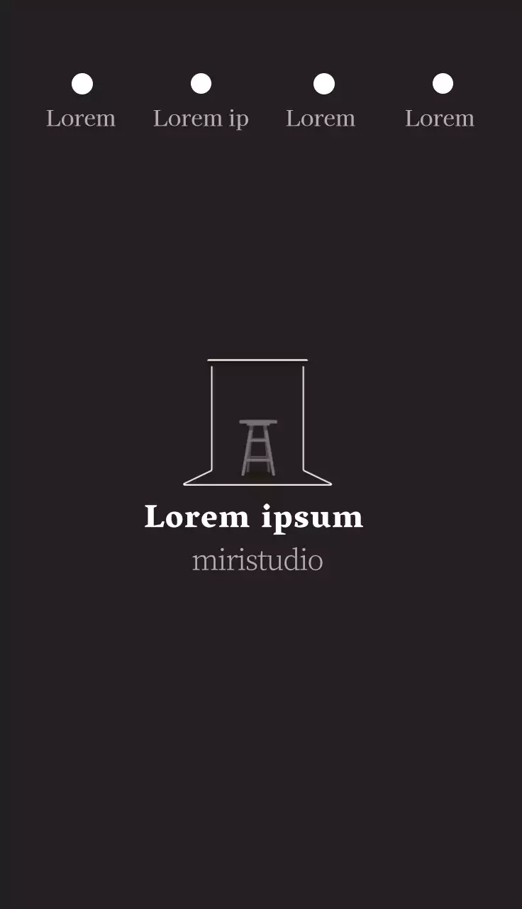 Studio photo rétro avec illustrations brunes