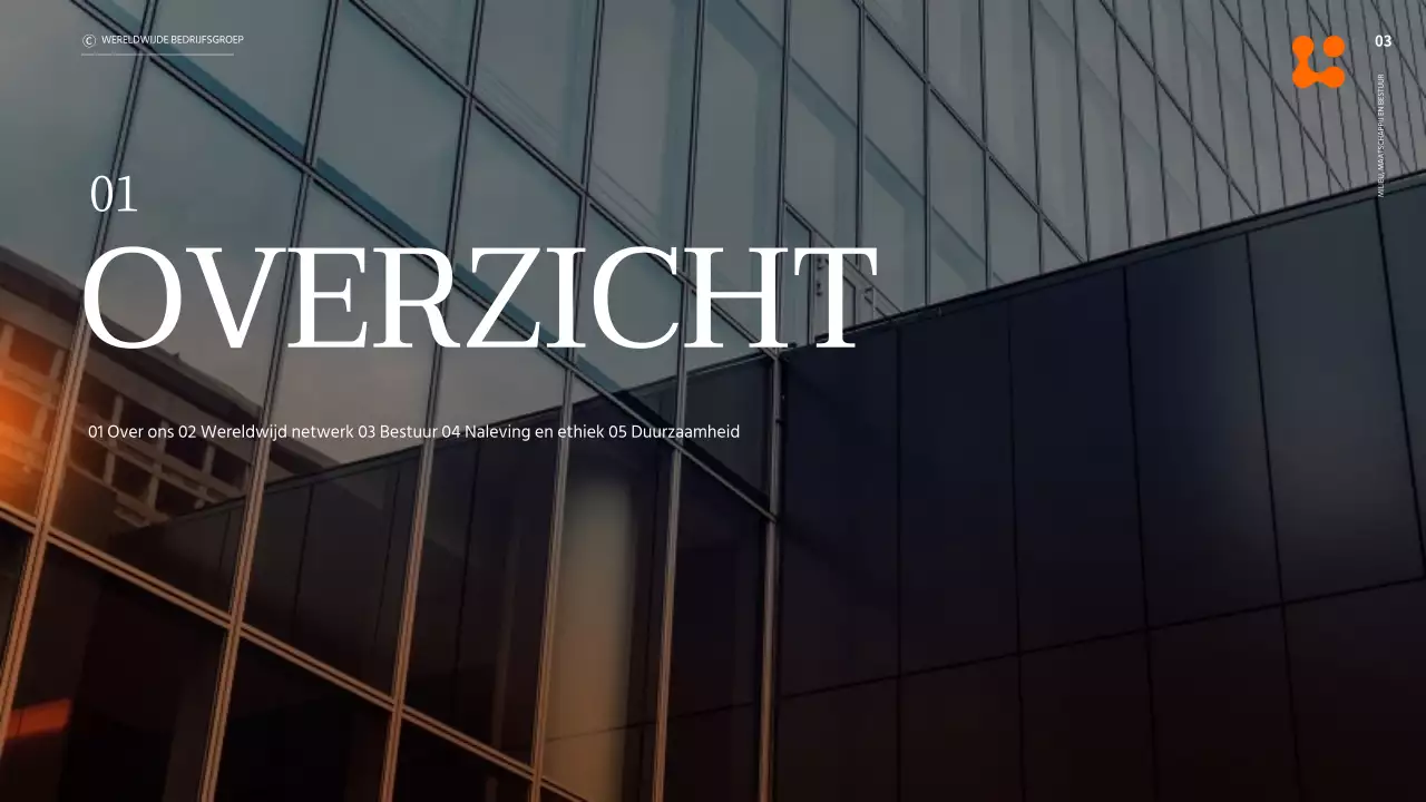 ESG-duurzaamheidsrapport voor bedrijven in oranje