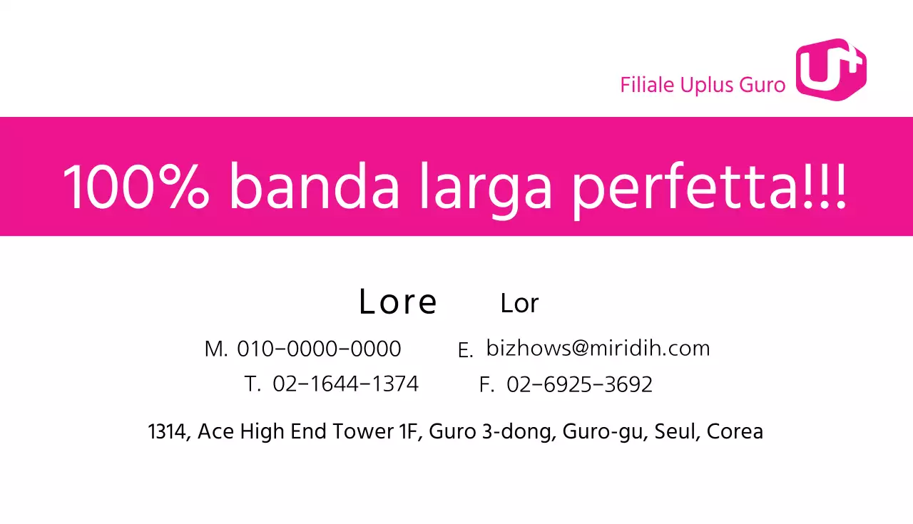 Biglietto da visita semplice con elementi in tonalità blu