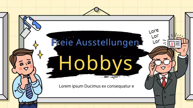 Ein hauseigener Hobby-Club mit einem netten Malerei-Konzept