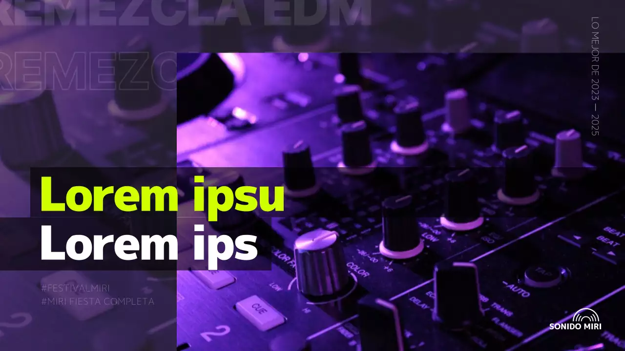 Miniatura en YouTube de una lista de reproducción EDM de ensueño morado