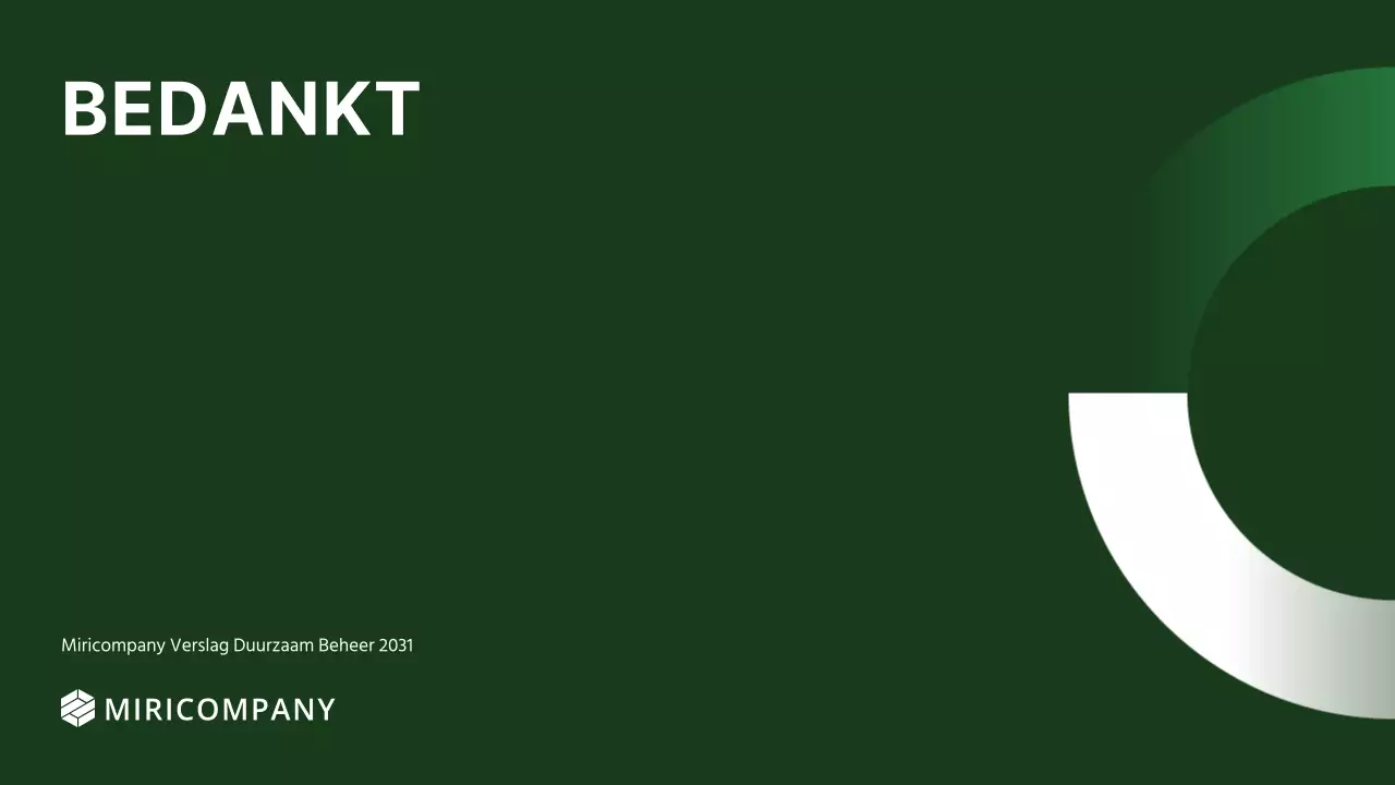 Ecoconcept's ESG-rapport in het groen