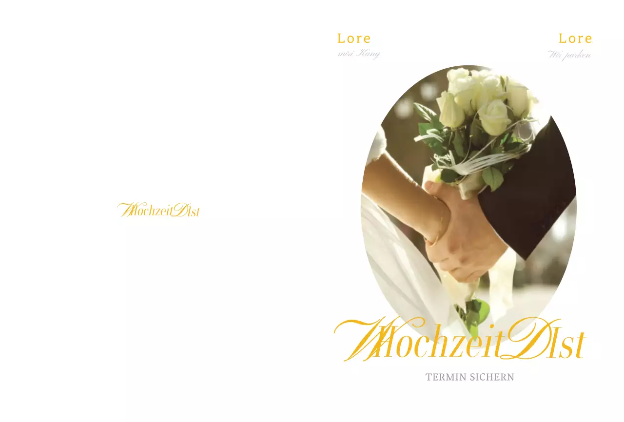 Hochzeitseinladungen mit einem weichen Kurvenkonzept