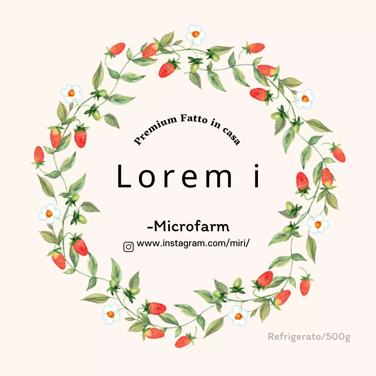 Beige blu fragola fatto in casa