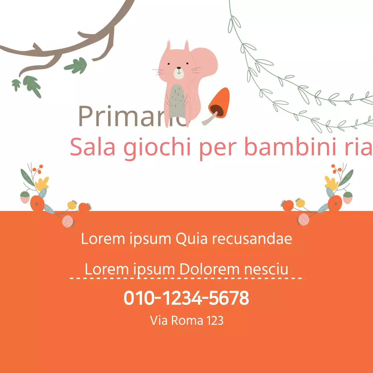 Sala studio per bambini rialzata