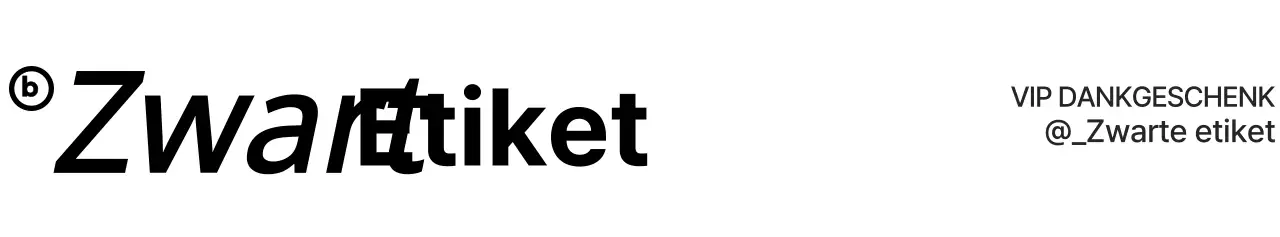 Eenvoudige, emotionele lettercombinatie in zwart Voor VIP-geschenken in logostijl