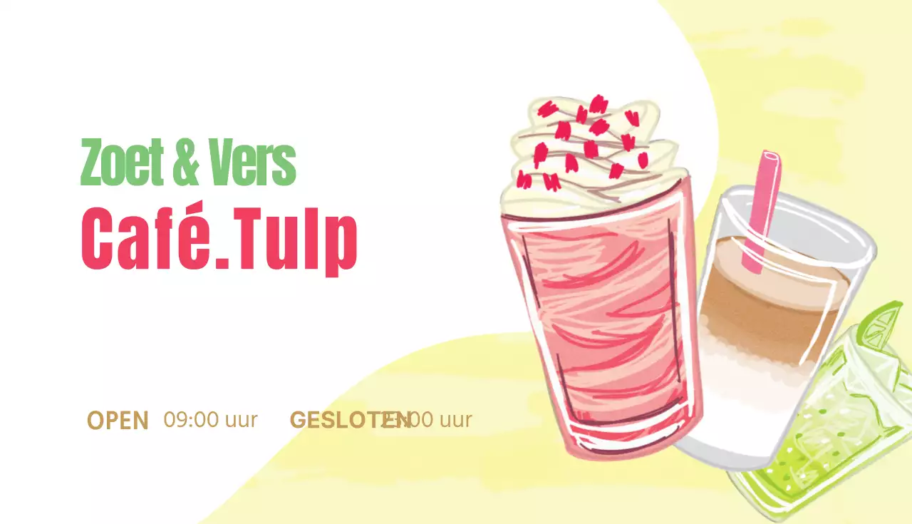 Café coupon visitekaartjes