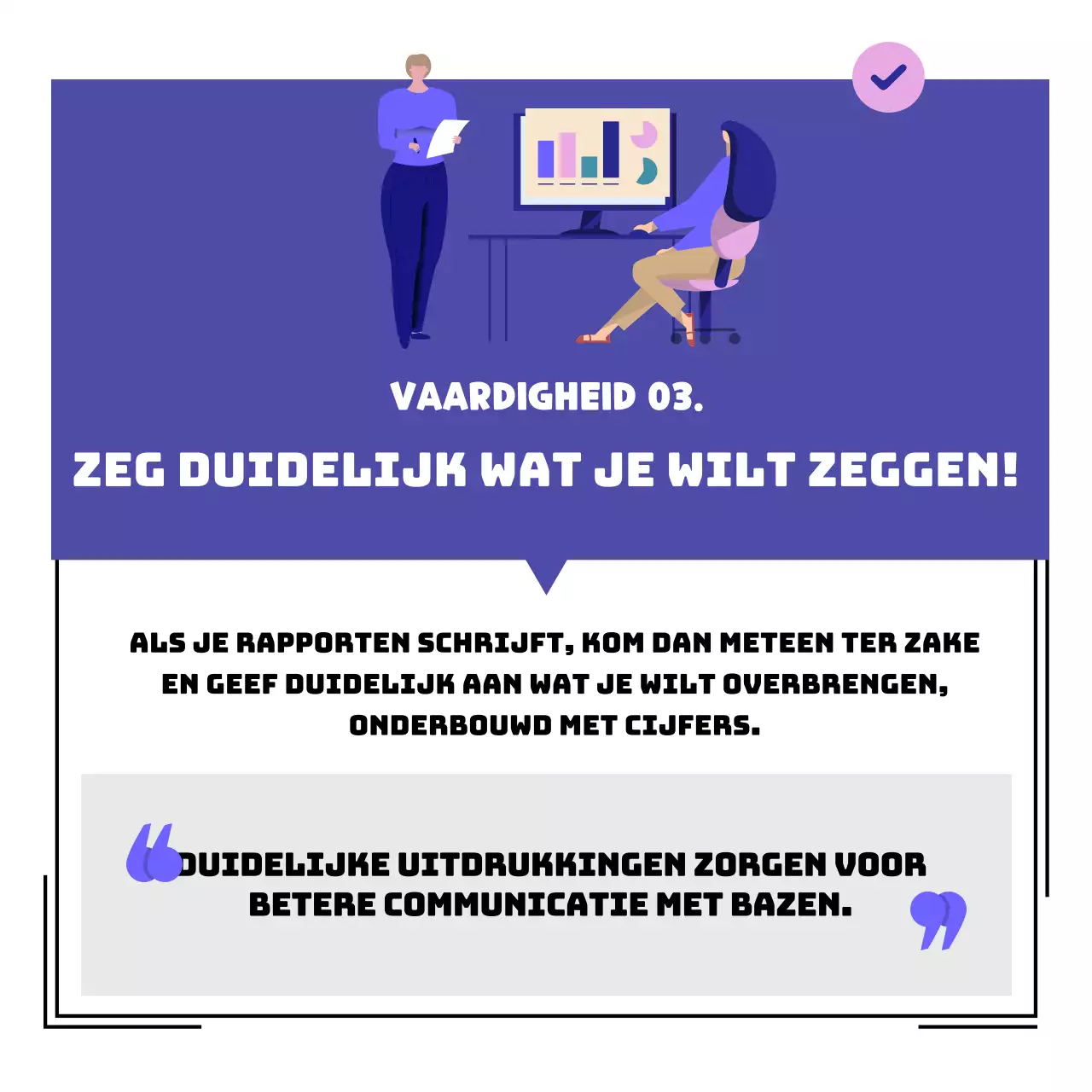 Blauw en roze work life cardnews