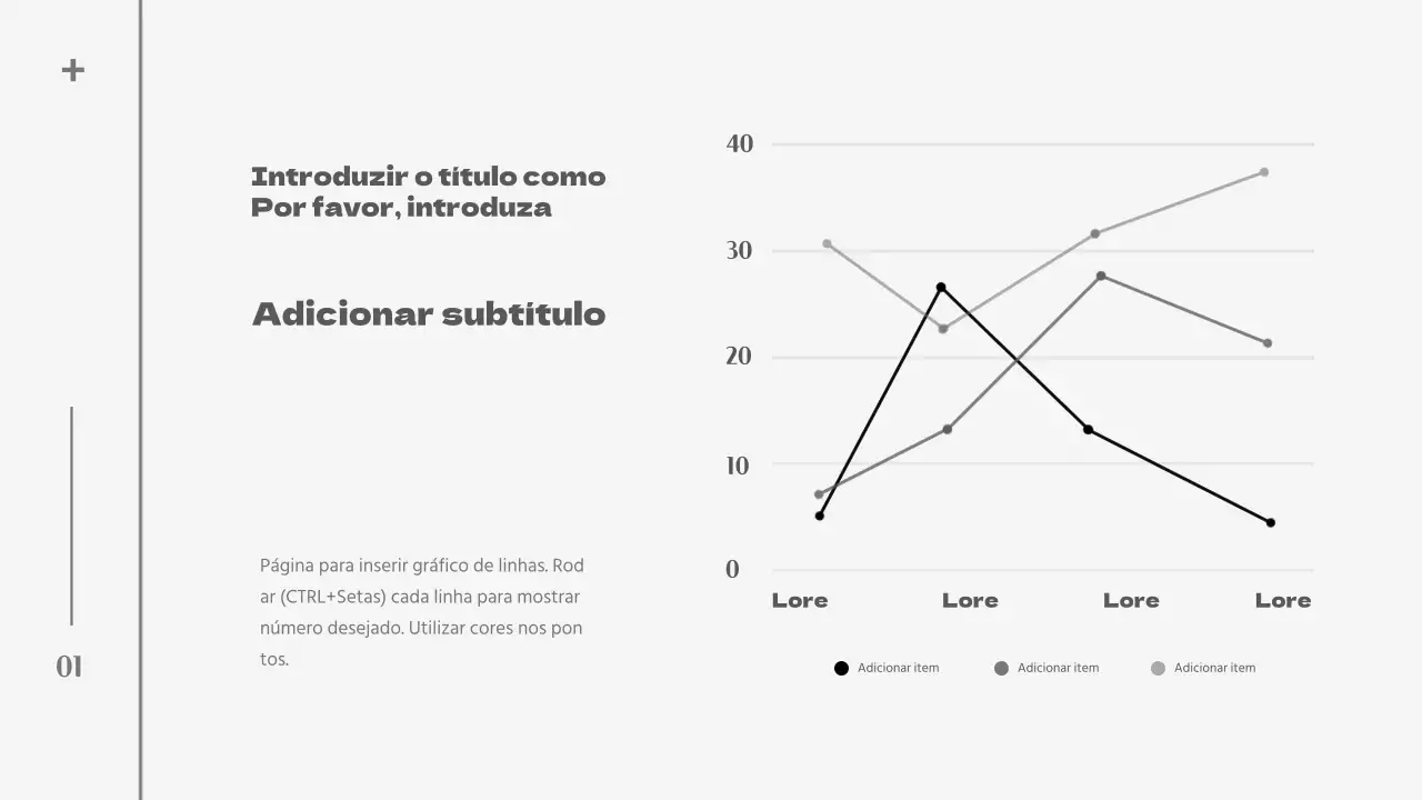 Desenho de gráfico concetual simples em cinzento e preto