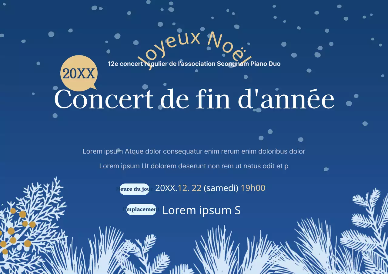 Concert de fin d'année