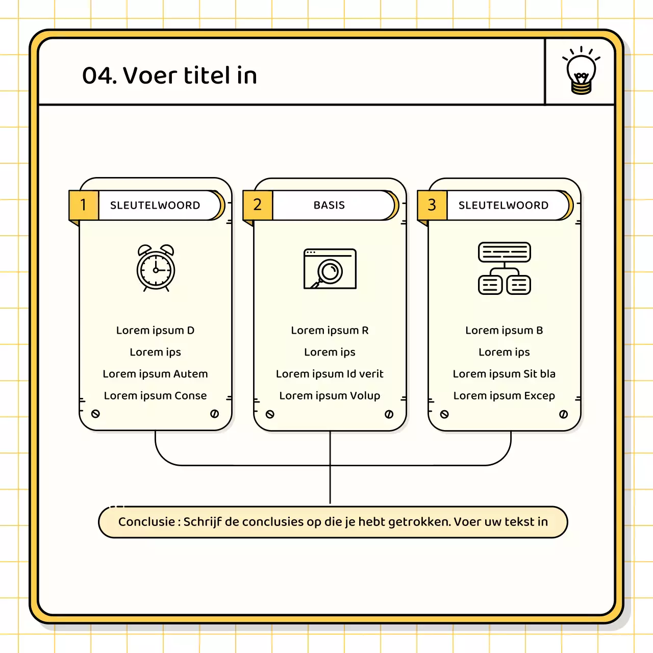 Basis presentatieset in geel en chartreuse