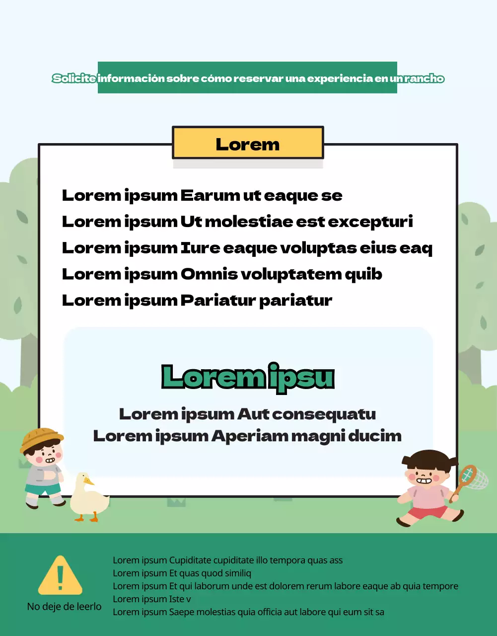 Presentamos la experiencia del rancho ilustrado