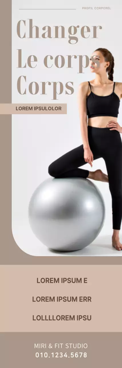 Beige Image simpleMettre l'accent sur le profil du corps