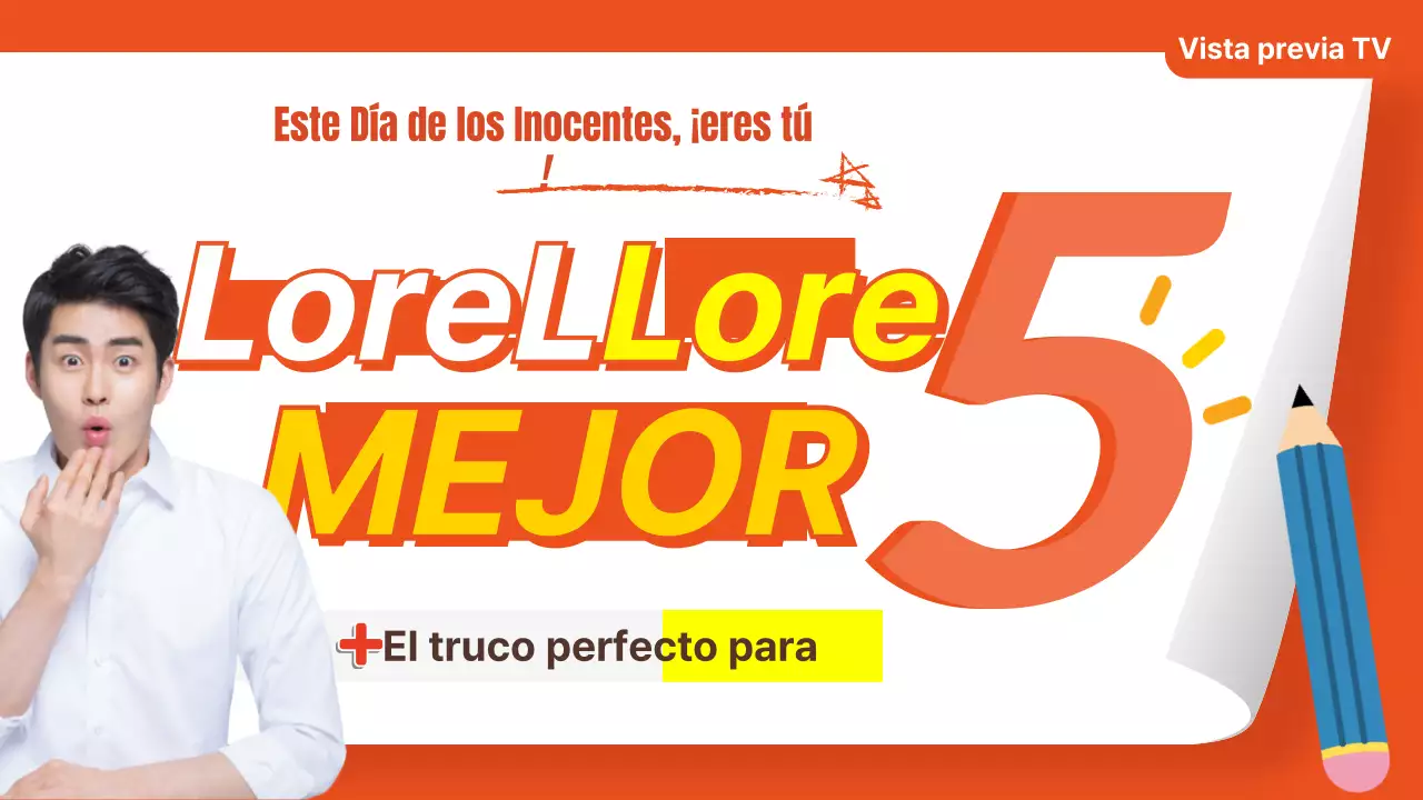 Miniatura naranja-amarilla del Día de los Inocentes