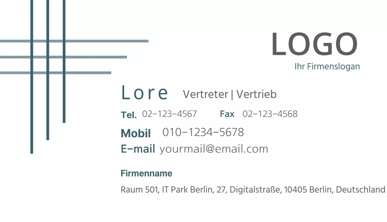 Visitenkarten für Unternehmen