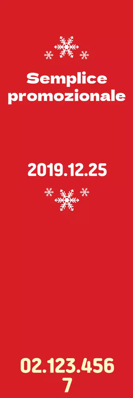 Banner promozionale rosso pulito