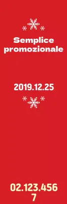 Banner promozionale rosso pulito