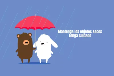 Para evitar que los objetos se mojen