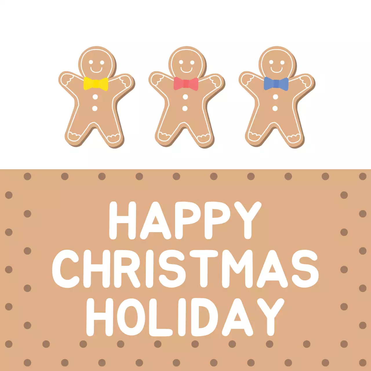 ベージュ かわいい クリスマス ポスター ファンシーバナー