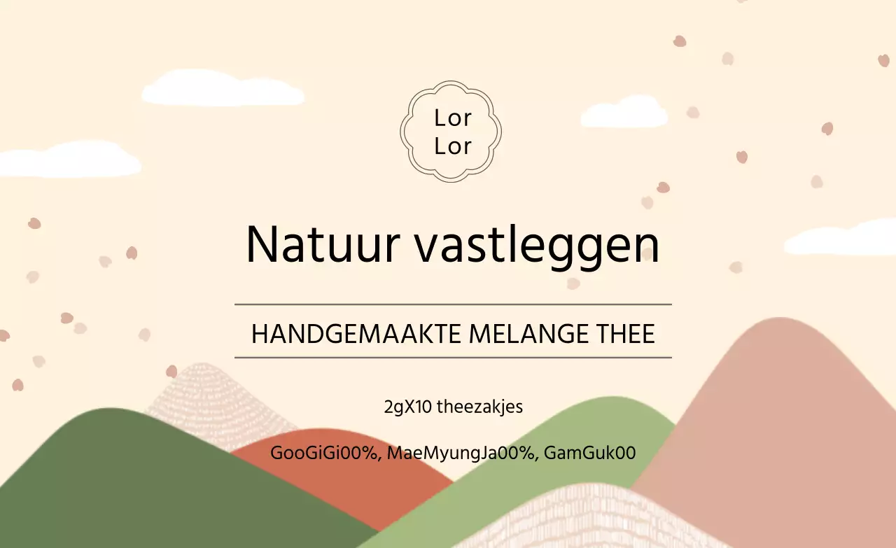 Pastel Kalm Gezond Thee Stickers