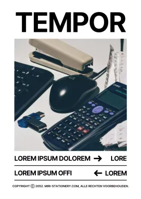 Wit en zwart briefpapier