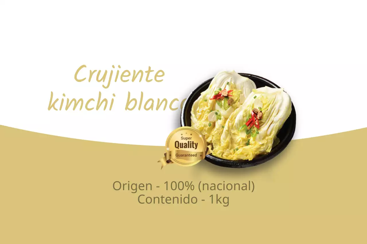 Kimchi blanco crujiente