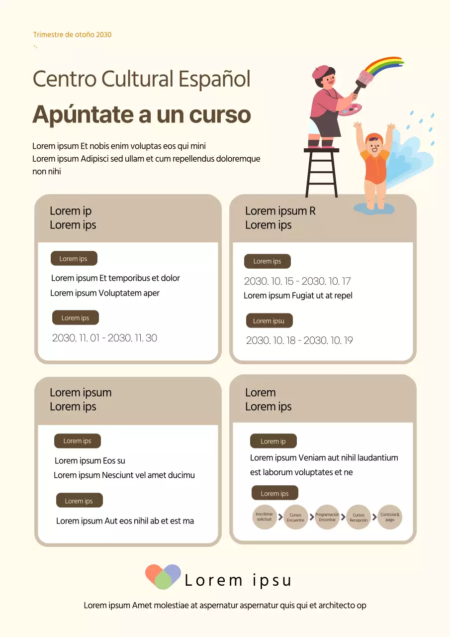 Carta de presentación y formulario de solicitud del centro cultural de Braunton