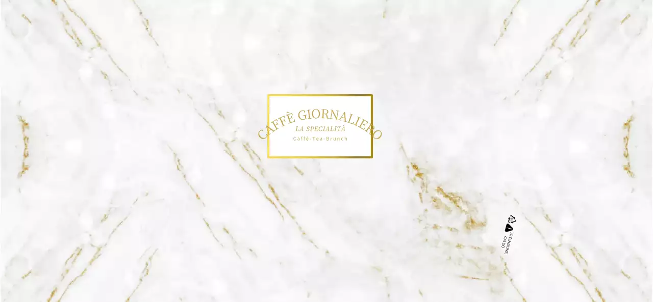 Per un concept cafe di alta gamma in oro e bianco