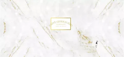 Per un concept cafe di alta gamma in oro e bianco