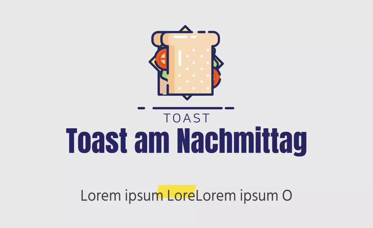 Toast am Nachmittag