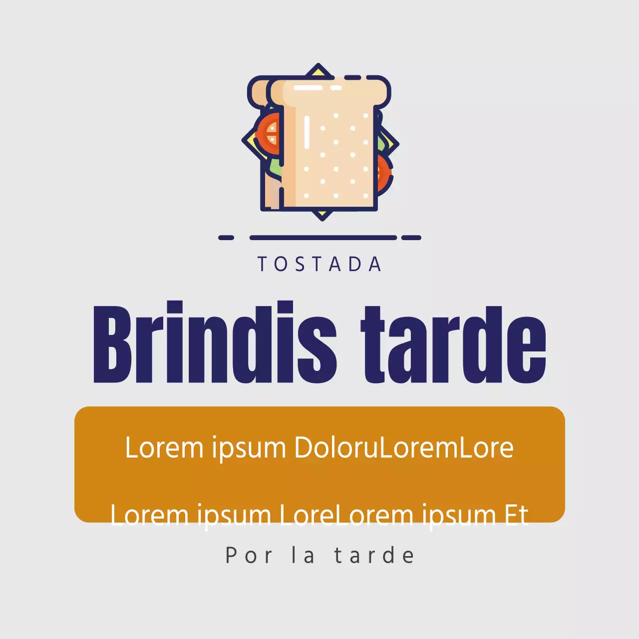 Brindis por la tarde