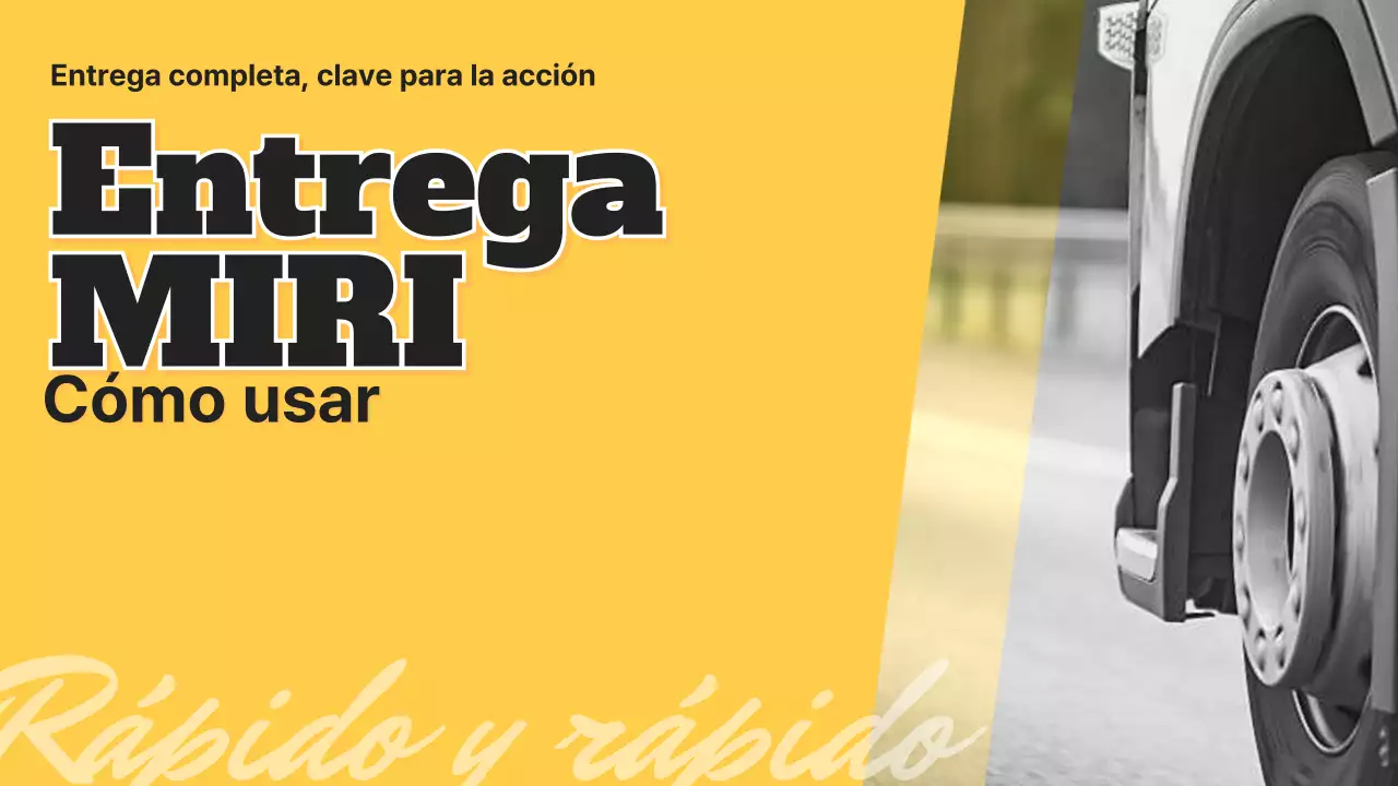 Presentación de un sencillo servicio rápido amarillo y negro