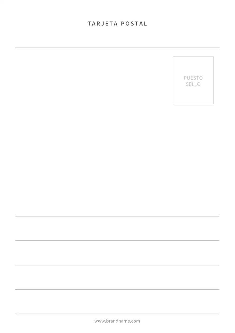 Cartel sencillo de diseño de tarjeta postal con fotografía de paisaje