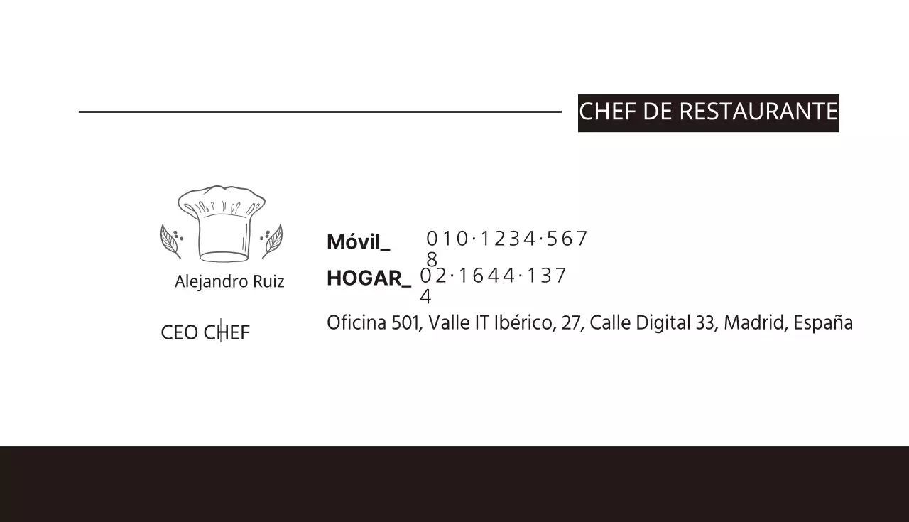 Cocina del Chef