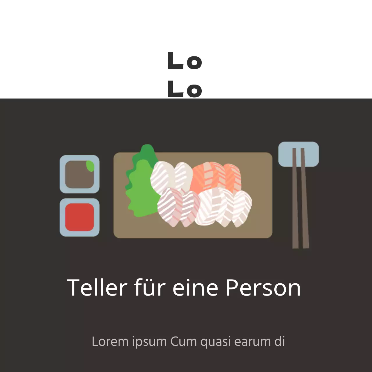 Meeresfrüchte-Sortiment Sashimi-Set für 1