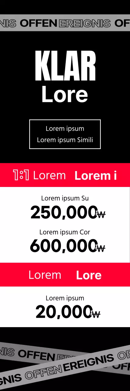Werben Sie für die Eröffnung Ihres Fitnessstudios in Schwarz und Rot