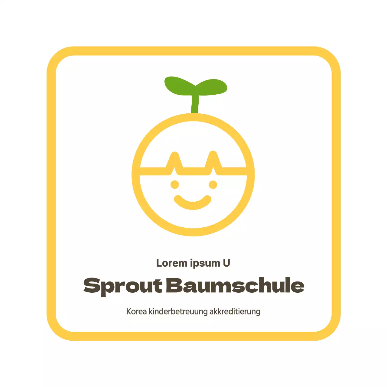 Einfaches niedliches illustriertes Kinderzimmerschild