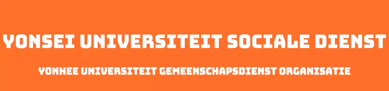 Community Service Club-vest met oranje en witte universiteitssymbolen