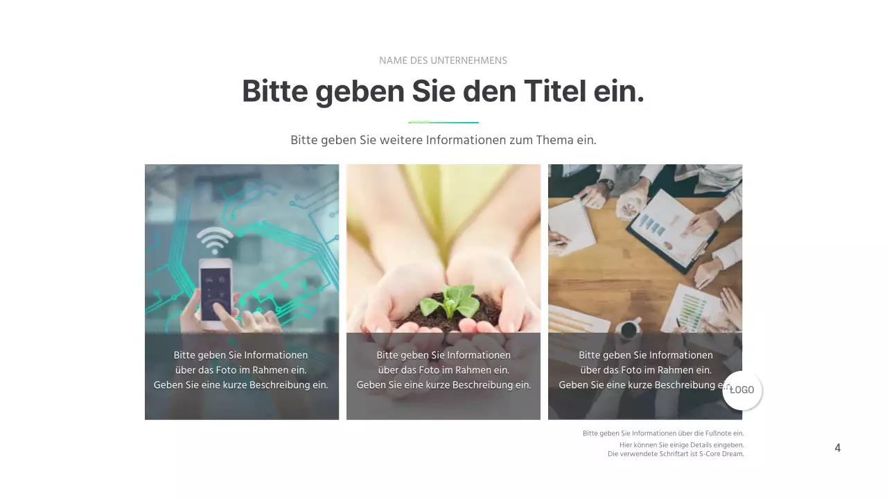 Einfaches Firmenprofil