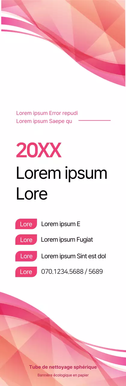 Rose et noir pour une annonce de séminaire au style simple